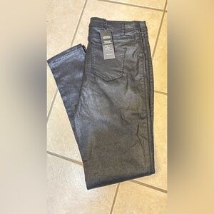 Willow Boutique Shimmer Black Skinny Pants